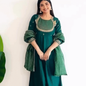Royal Green Kurta Set – Festive Elegance